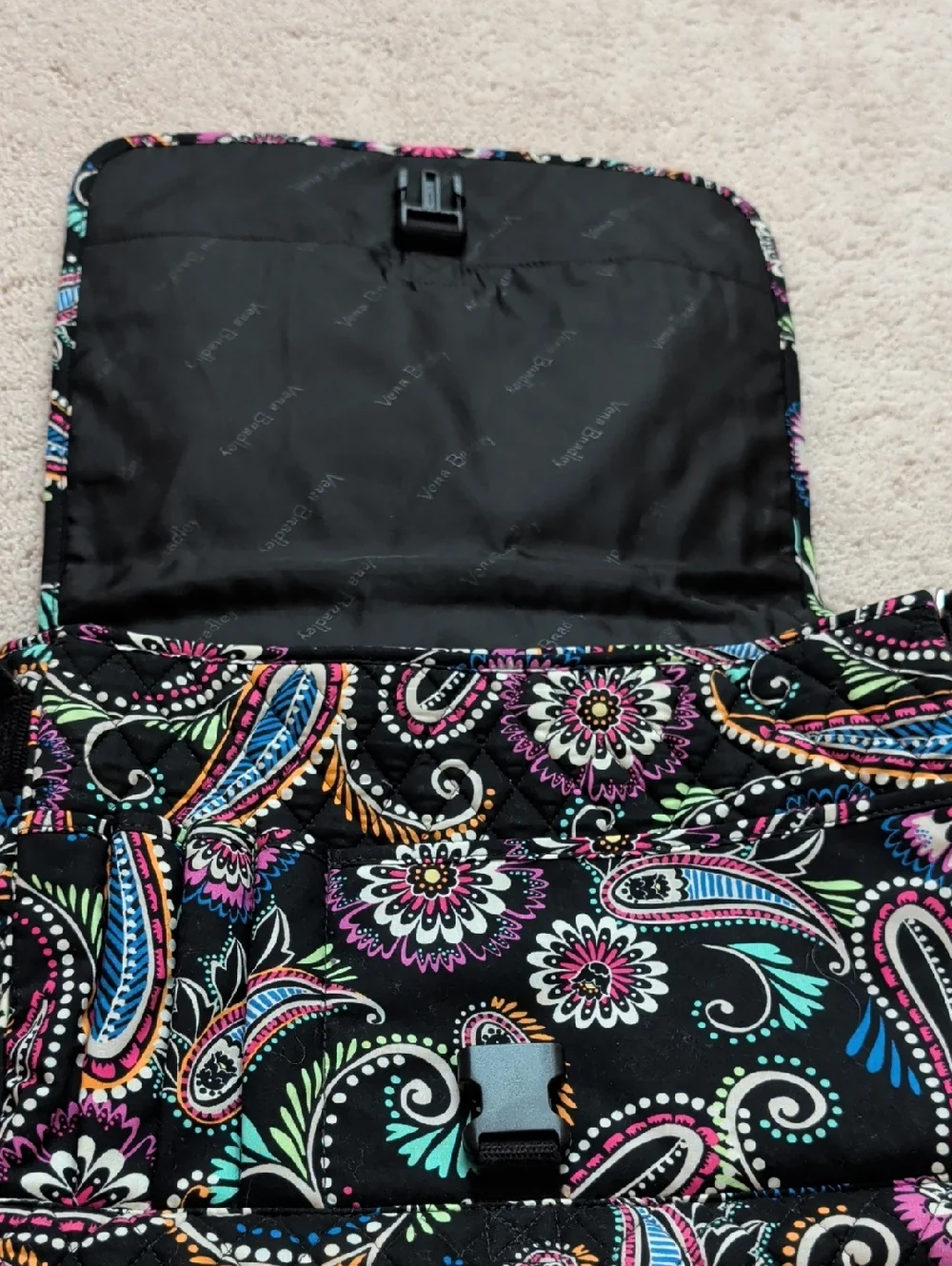 Vera Bradley Laptop Messenger Bag In Bandana Swirl
